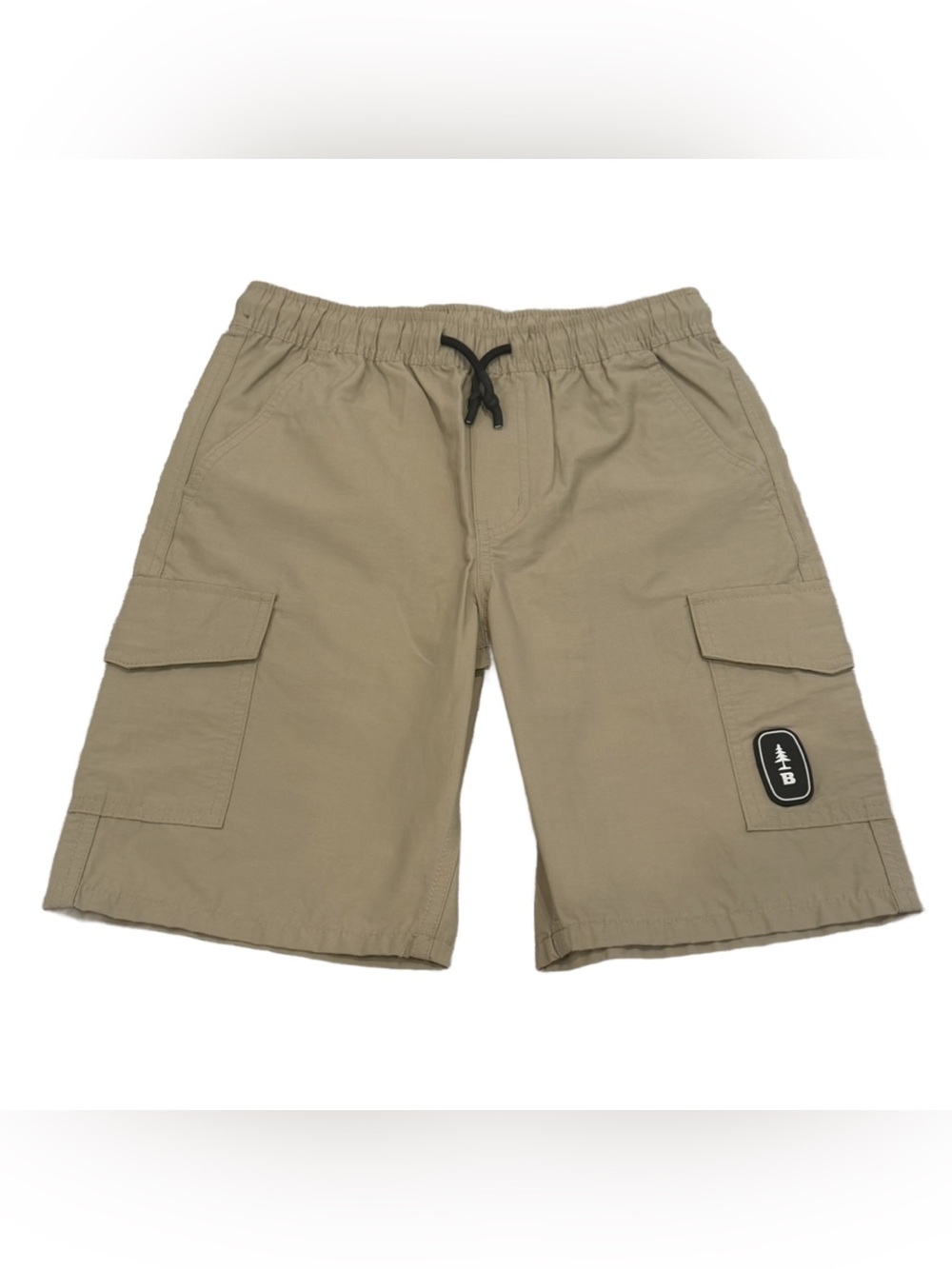 Bass Boys Tan Cargo Shorts with Black Drawstring NWOT